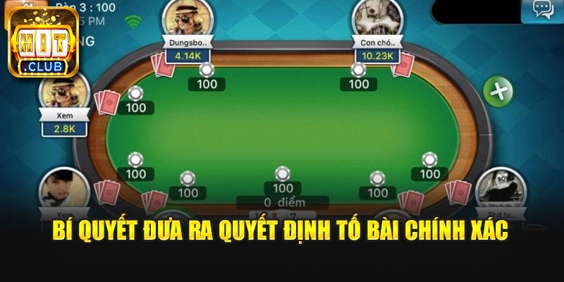 Bí quyết đưa ra quyết định tố bài chính xác