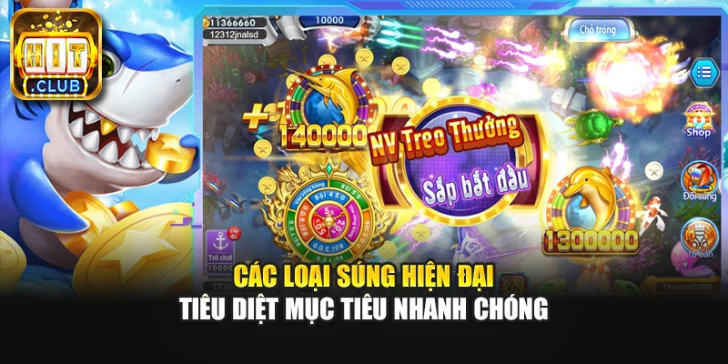 Các loại súng hiện đại tiêu diệt mục tiêu nhanh chóng